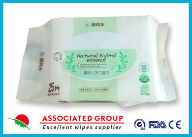 Super Purified Water Baby Wet Wipes Natural Xylitol Essence For Hand / Mouth