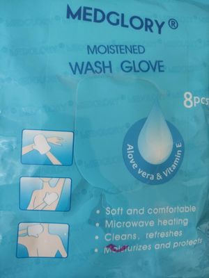 Wet Wash Glove Microwave Heating Moistened For Better Help Patients