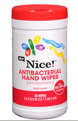 40 ξηρός σκουπίζει για το αντιβακτηριακό χέρι σκουπίζει τη φρέσκια μυρωδιά Hypoallergenic κατασκευαστών