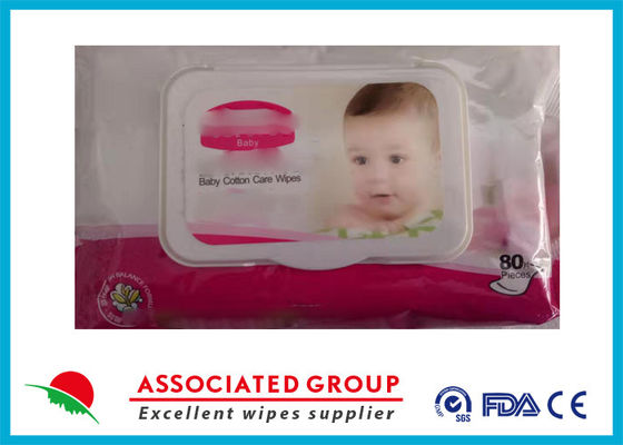 Ο ODM 20*15cm ελεύθερο μωρό λατέξ υγρό σκουπίζει το υλικό Spunlace τεχνητής μέταξας