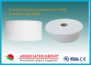 Wood Pulp Spunlace Nonwoven Fabric Flushable 80Mm Customeized