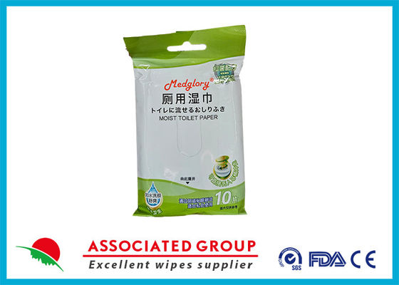 10pcs Medglory Flushable υγρές πετσέτες τουαλέτας.